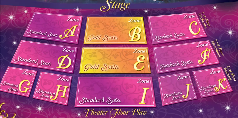 Seating zone with phuket fantasea